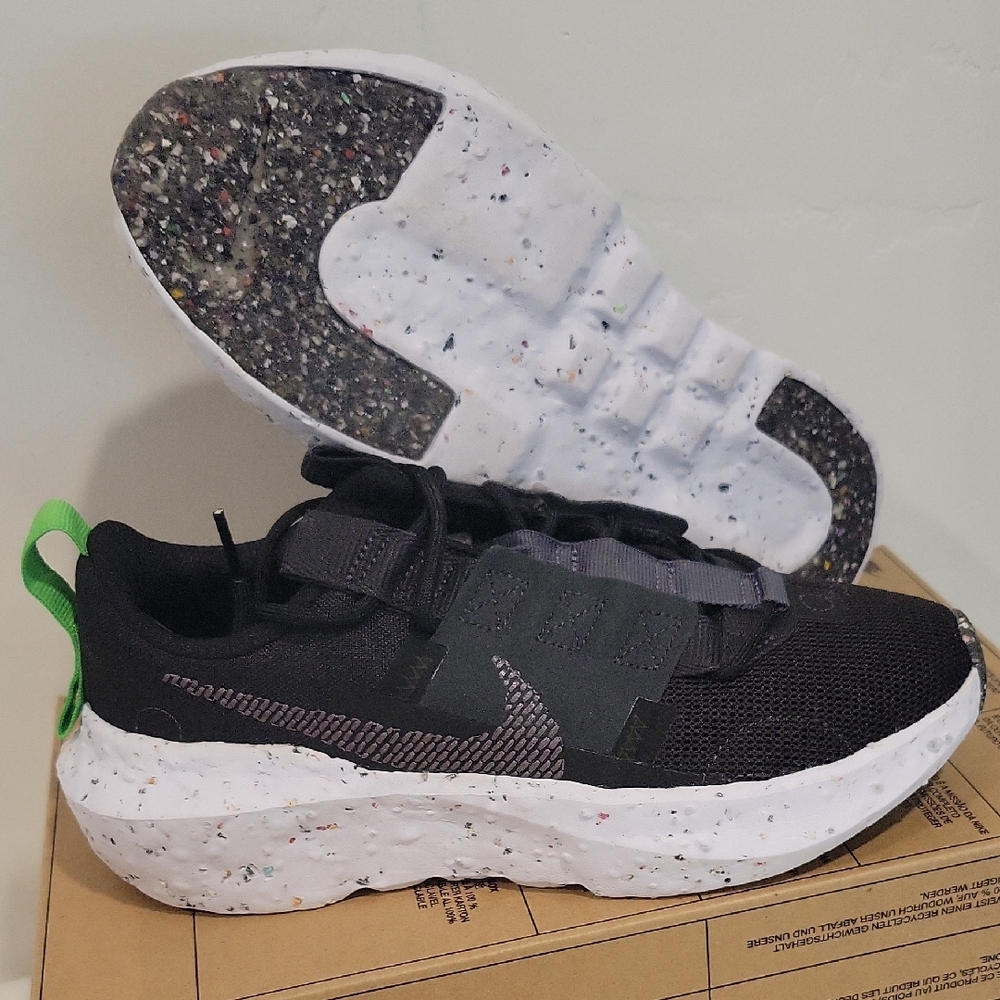Womens Nike Crater Impact Sneakers - Black/Gray CW2386 001 size 5